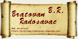 Bratovan Radosavac vizit kartica